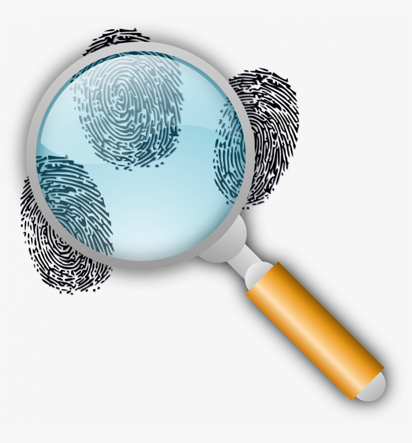 View Larger Image Police Verification - Magnifying Glass Fingerprint Png, transparent png download