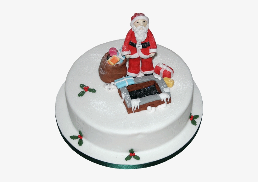 Christmas Santa Seasonal Cake - Fruit Cake, transparent png download