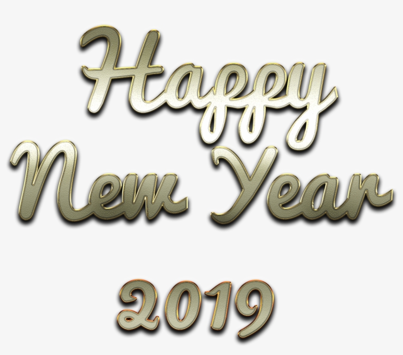 Happy New Year Png 2019 Download Free Png - Calligraphy, transparent png download
