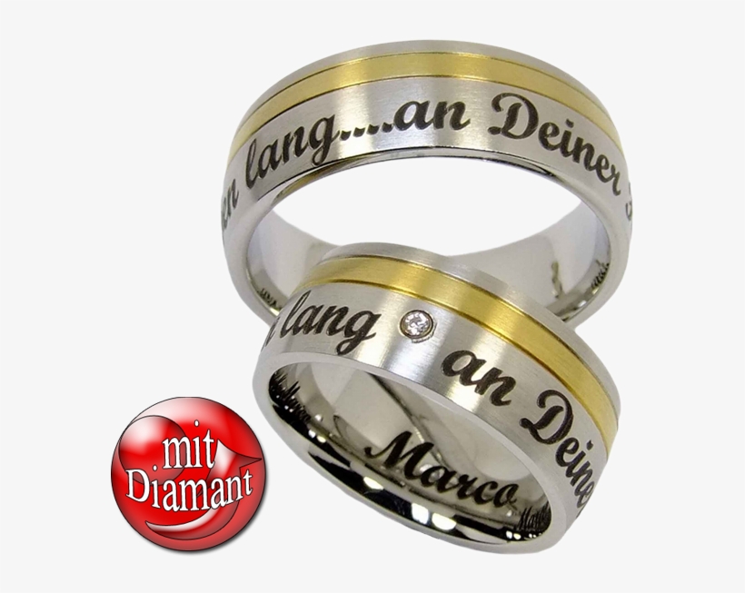 2 Exquisite Wedding Rings Friendship Rings Couple Rings - Pre-engagement Ring, transparent png download