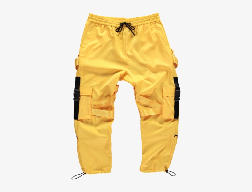 Yellow Tech Pants - Trousers, transparent png download