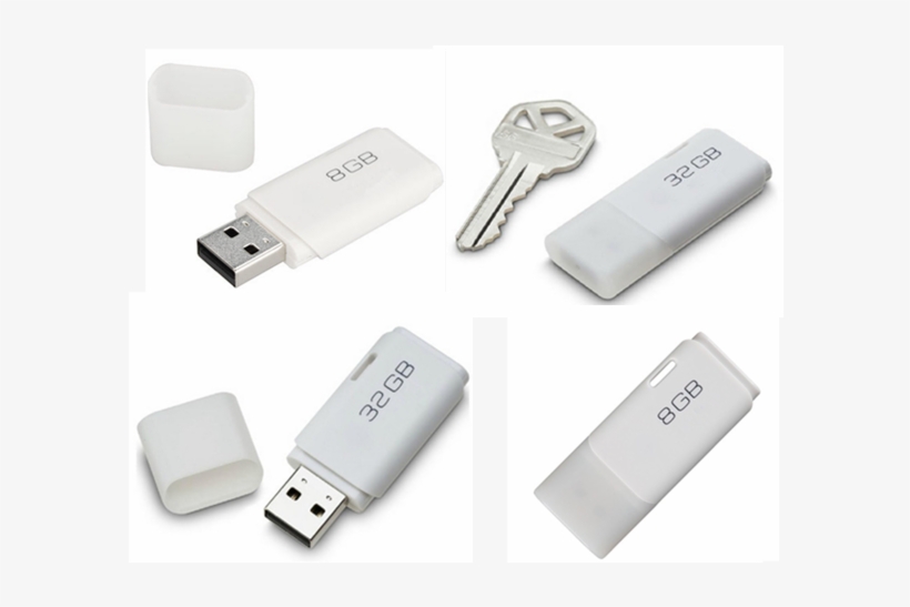 1 - Toshiba Transmemory U202 Usb Flash Drive - 8 Gb - White, transparent png download