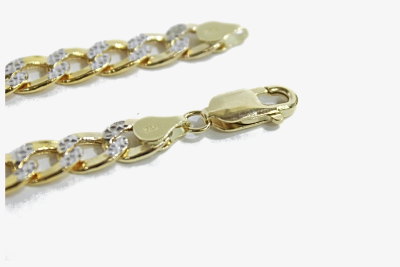 Diamond Cut Cuban Link Bracelet - Bracelet, transparent png download