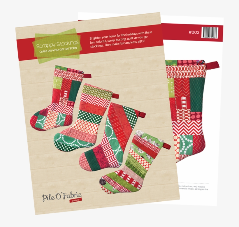 Scrappy Stockings - Christmas Stocking, transparent png download
