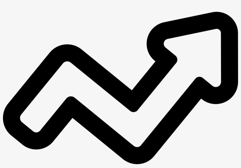 Broken Arrow Outline Of Business Stats Comments - Icon, transparent png download