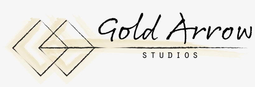 Gold Arrow Studios Logo Gold Arrow Studios Etsy Banner - Calligraphy, transparent png download