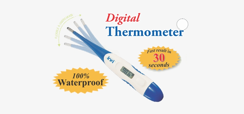 Product Overview - Digital Thermometer Flexible Tip, transparent png download