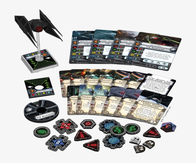 Arc Dodging And A Preview Of Kylo Ren's Tie/vn Silencer - Star Wars X Wing Wave 13, transparent png download