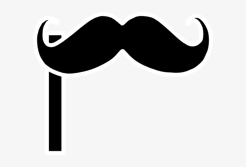 Clip Arts Related To - Mustache On A Stick Clipart, transparent png download