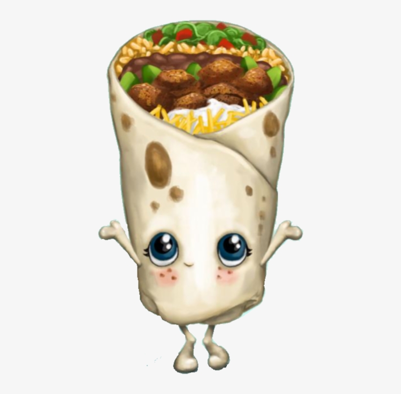 Cute Burrito Eyes Smile Cuteburrito - Tastemade Food Puns, transparent png download