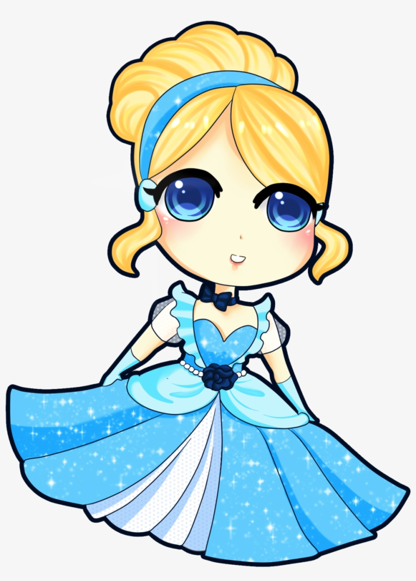 Picture Cinderella Ariel Anna Disney - Chibi Cinderella, transparent png download