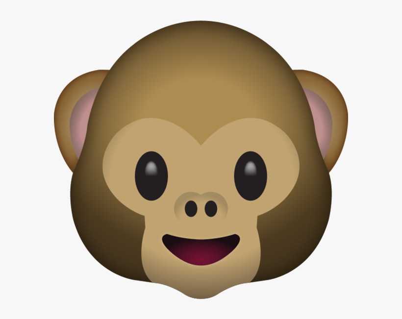 Emoji Clipart Monkey - Monkey Face Emoji Png, transparent png download