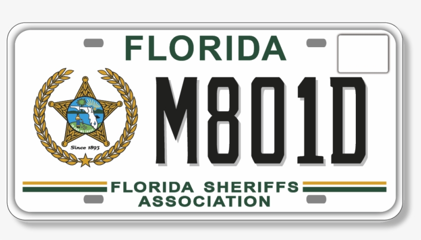 Florida Sheriffs Association Specialty Plate - Crest, transparent png download