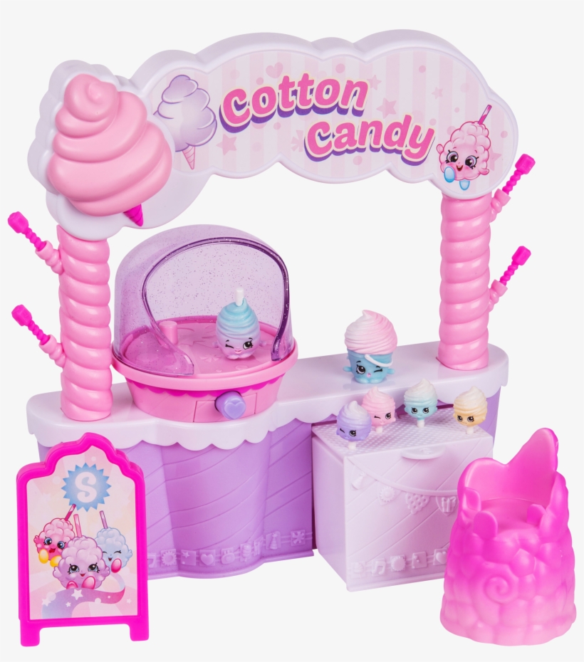 Shopkins S7 Playset ,cotton Candy, , Large - Shopkins Cotton Candy Stand, transparent png download