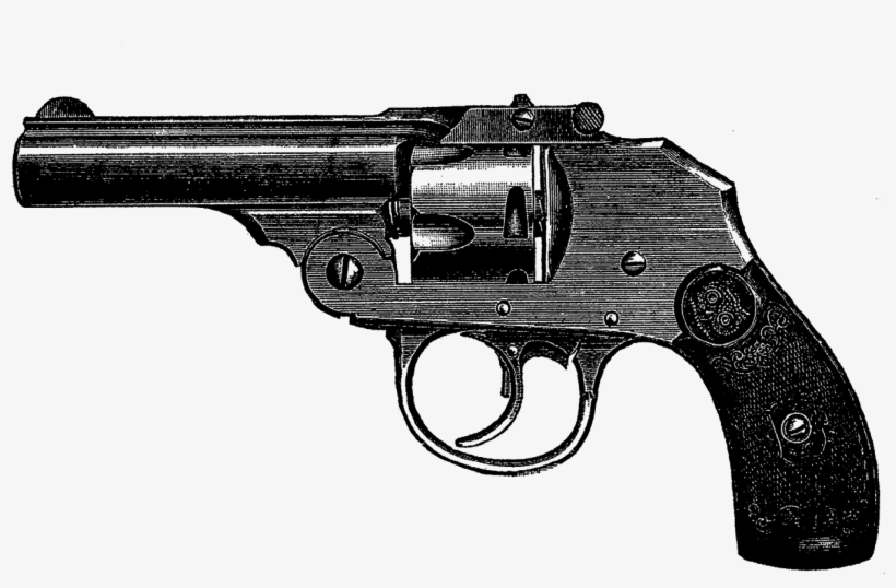 Vintage Gun Clip Art - Gun Vintage, transparent png download