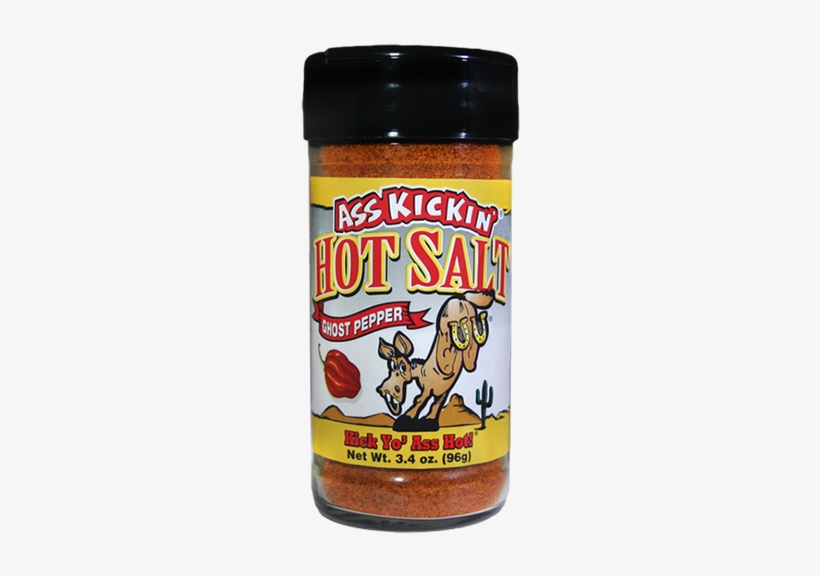 Home > Spices Seasonings Rubs > Ghost Pepper Hot Salt - Ass Kickin' Ghost Pepper Hot Salt, transparent png download
