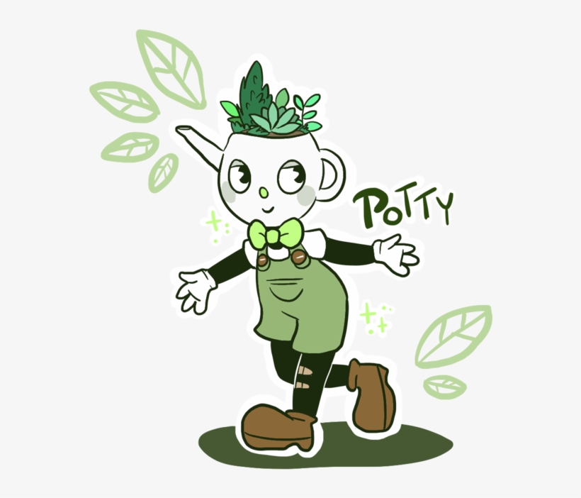 Cuphead Oc Potty The By Mochichuuw On - The Watering Can, transparent png download
