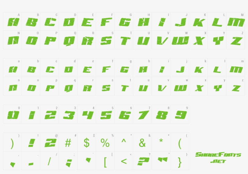 Font Aftershock Debris Preview - Font, transparent png download