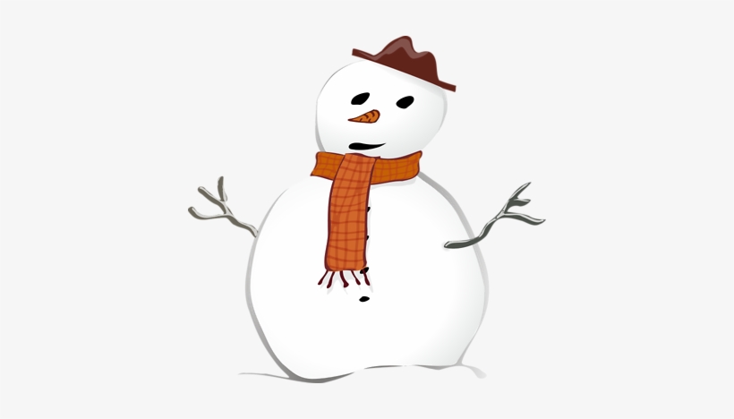 Illustration Of A Snowman - Snowman Clipart, transparent png download
