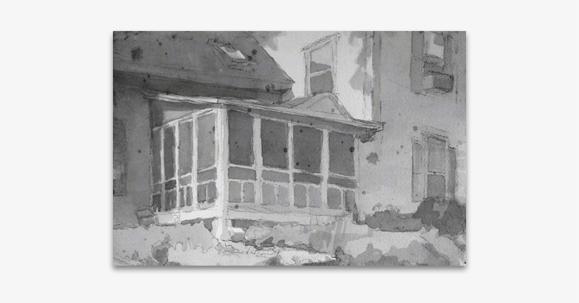 Tim Smith - Ink Wash Architecture Drawing, transparent png download