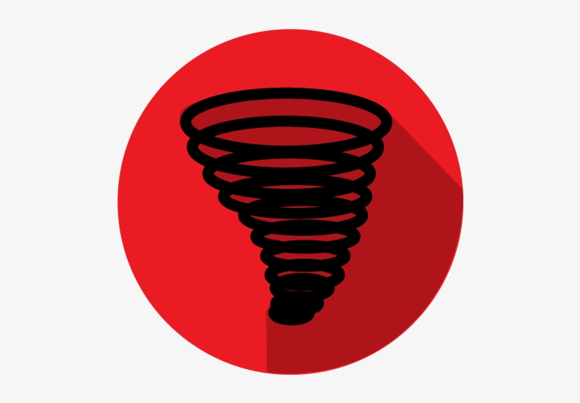 Receiving Weather Info, Tornado Safety - Png Severe Weather Icon Weather Red, transparent png download