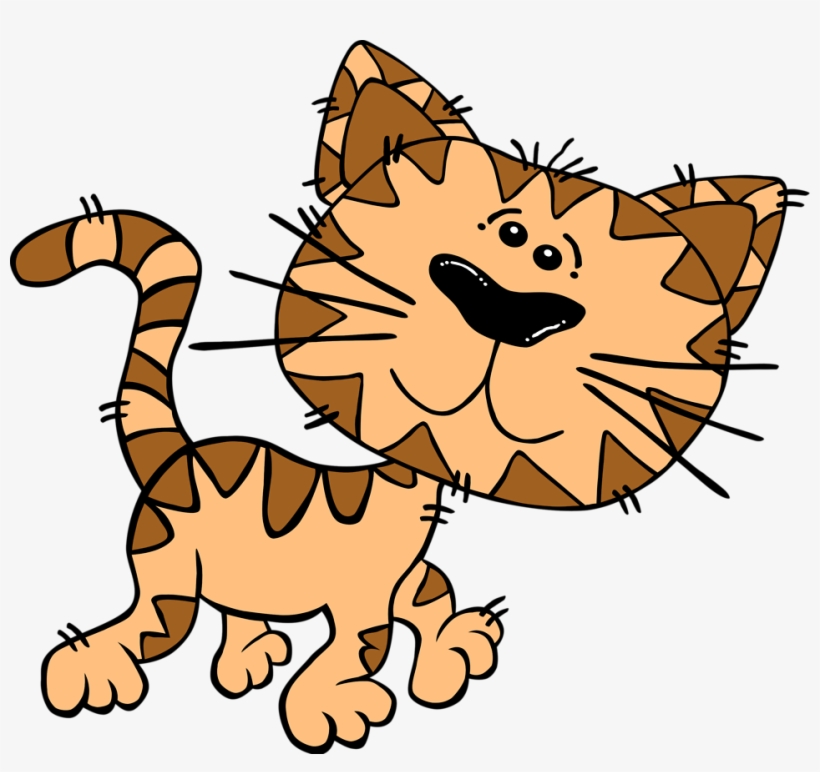 Coffee Clipart Black And White Images - Cat Cartoon Transparent Background, transparent png download