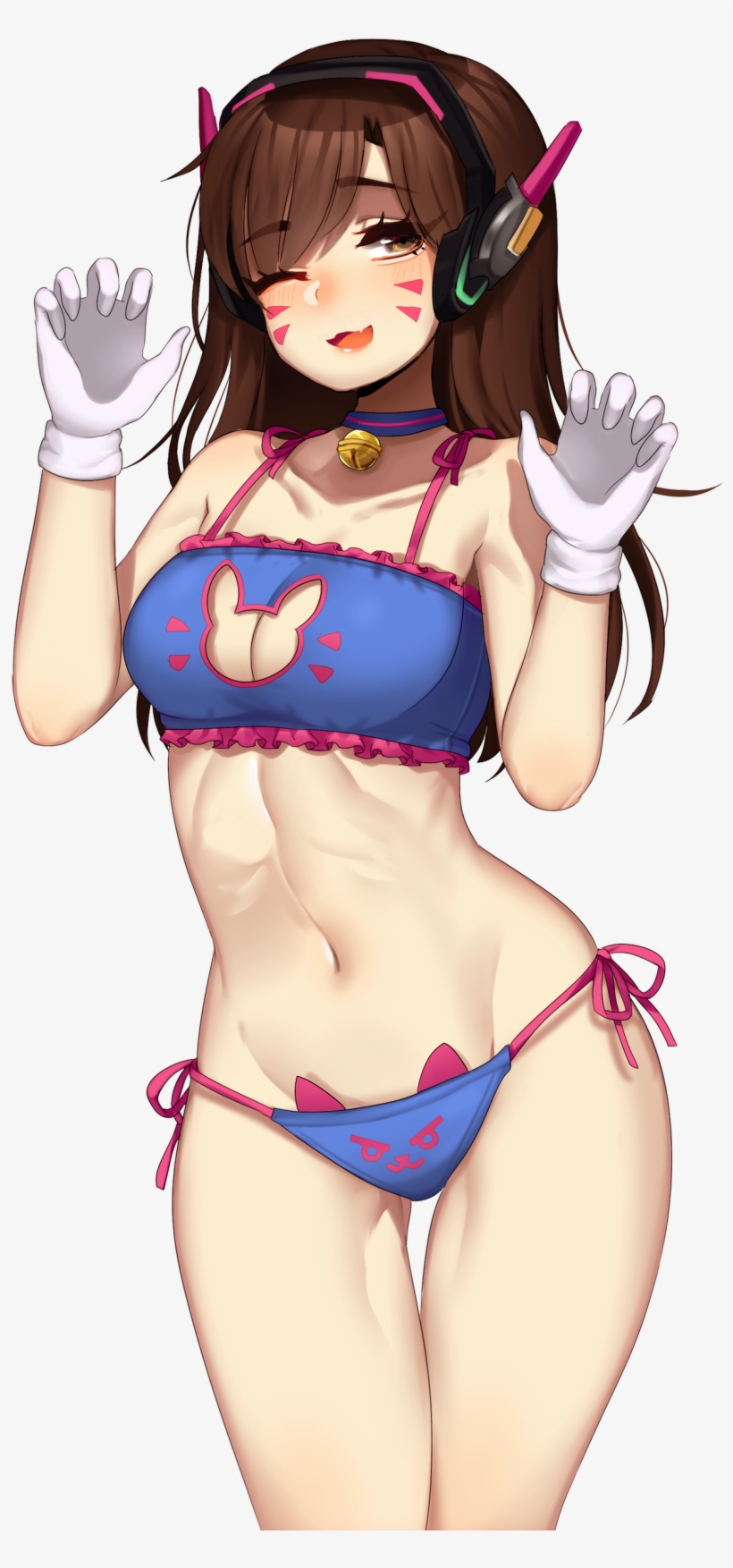 Va Bunny Keyhole Lingerie Bra Set - D Va In Lingerie, transparent png download