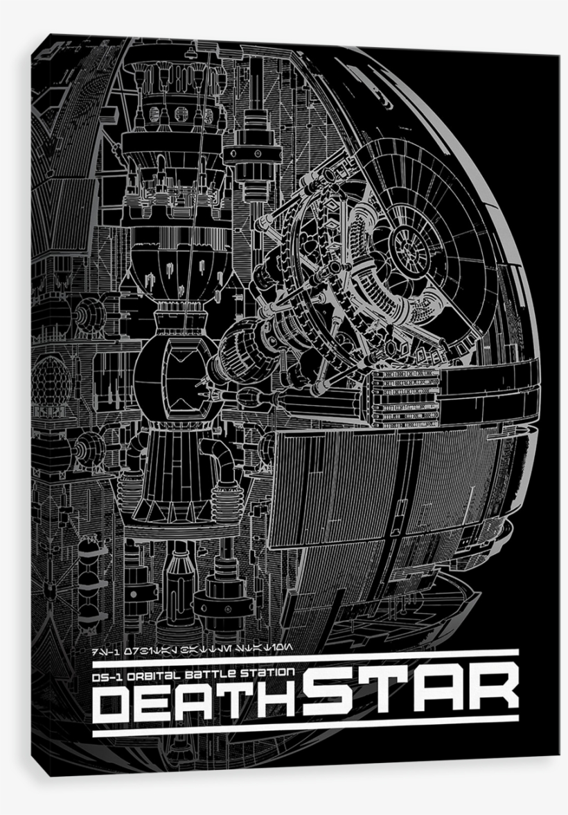 Death Star Battle Schematics - Artissimo Designs Deathstar Battle Schematic, Metallic, transparent png download