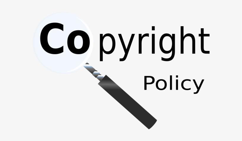 Copyright Policy Magnifying Glass Clip Art - Copyright Policy, transparent png download