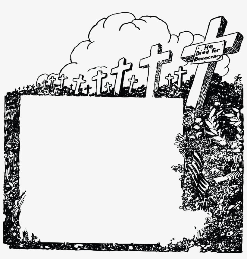 Download Grave Frame Png Clipart Headstone Borders And Frames Soldier