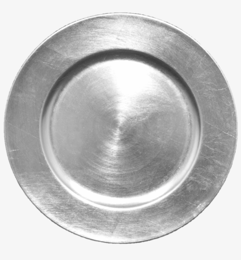 Silver Acrylic - Silver Acrylic Beaded Charger Plates, transparent png download