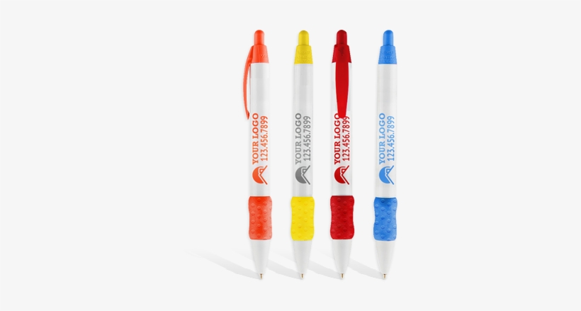 Thick Grip Click Pen - 300 Custom Promotional Bic Widebody Design Grip Cswbdg, transparent png download