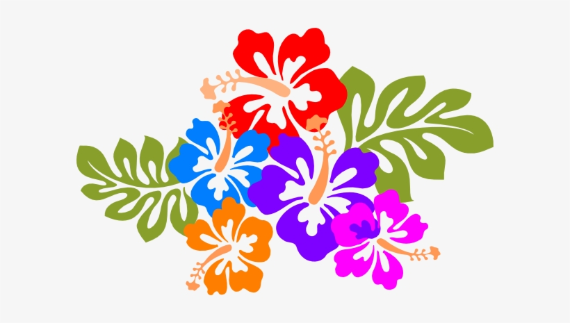Hawaiian Flower Hawaiian Clipart 6 Hawaii Flower Hibiscus - Luau Clip Art Free, transparent png download