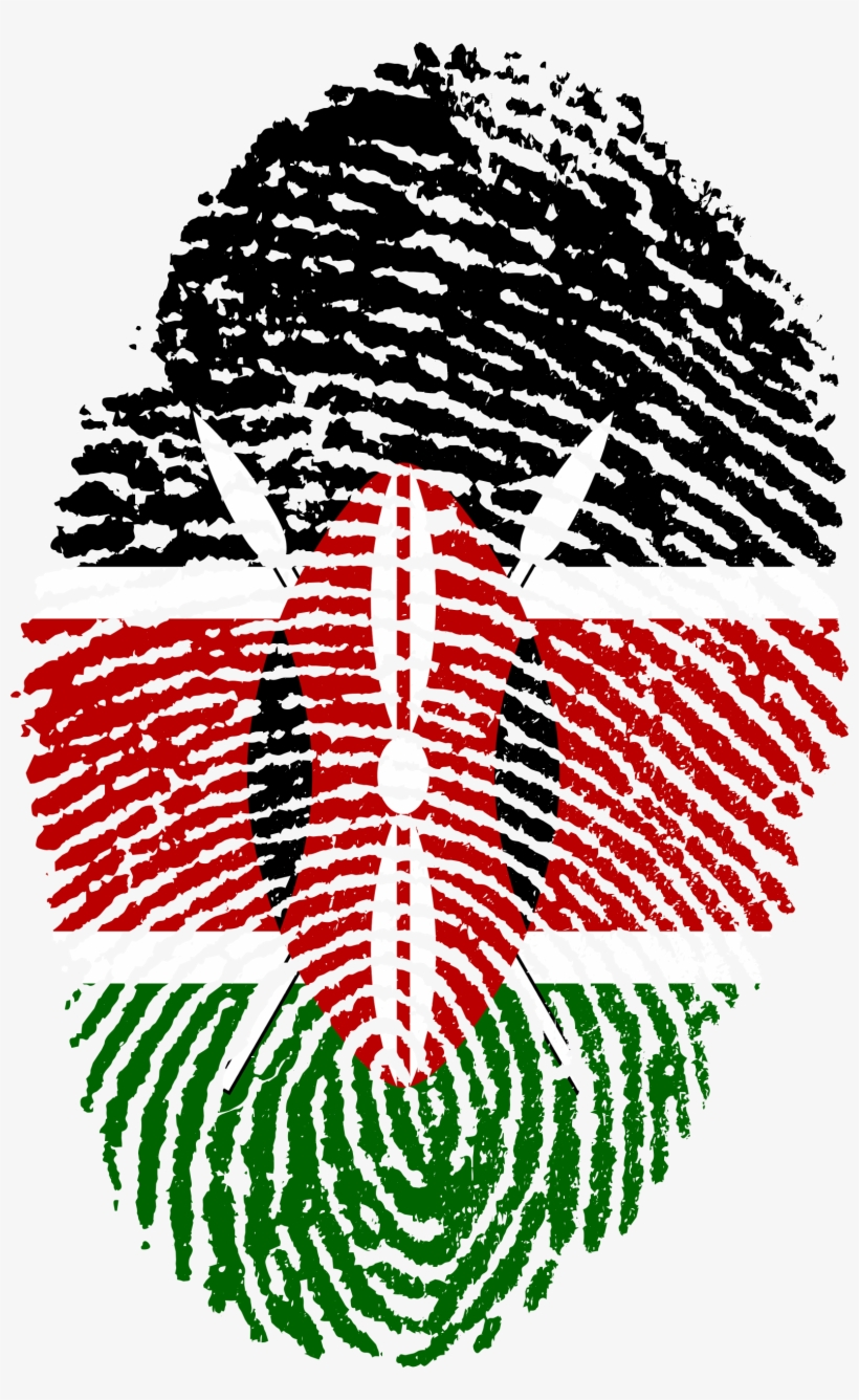 Until Only A Few Days Ago, Never In My Lifetime Had - Kenya Flag Fingerprint, transparent png download