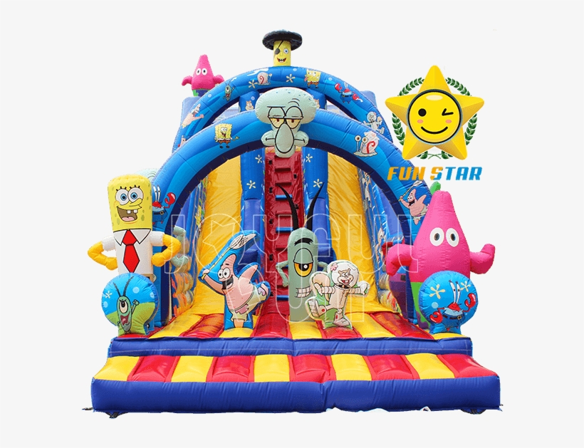 High Quality Spongebob Patrick Star Squidward Inflatable - Spongebob Squarepants, transparent png download