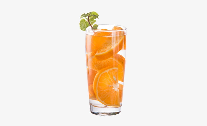 Glass Of Orange Slices - Infused Water Transparent Png, transparent png download