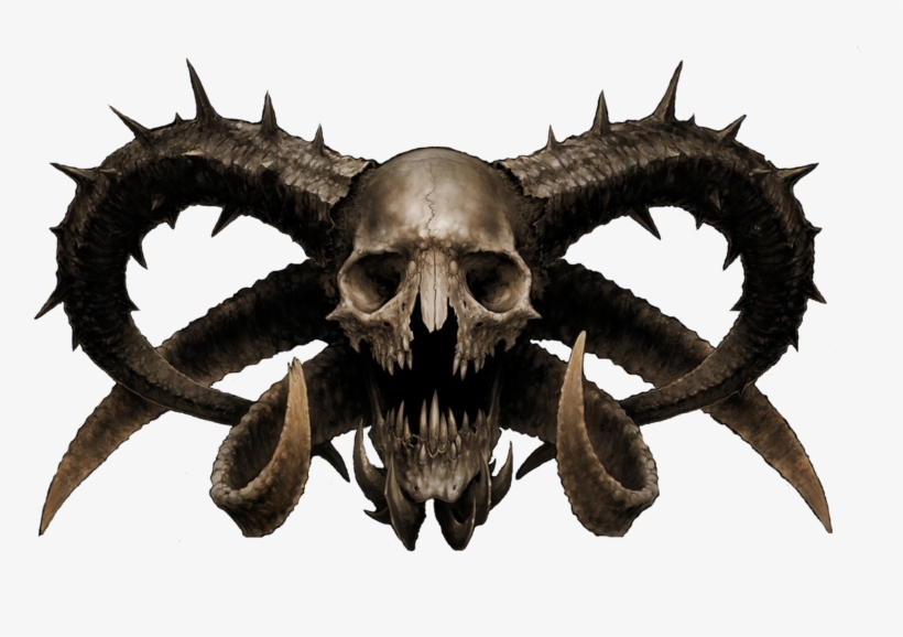 Skull Horns Png Png Free Stock - Satanic Bible & Satanic Rituals [book], transparent png download