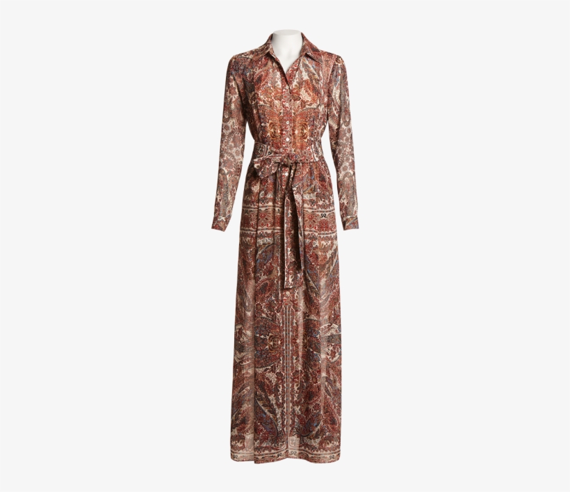 Paisley Chiffon Maxi Dress - Rachel Zoe, transparent png download