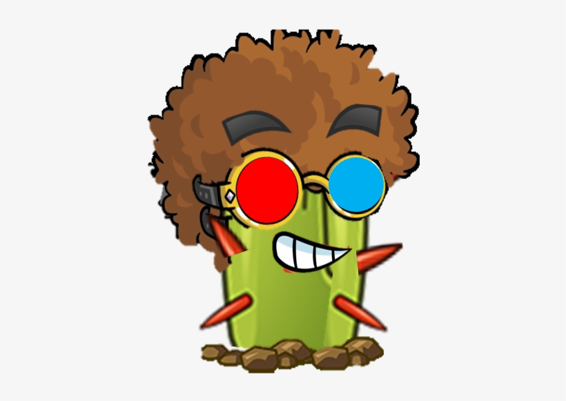 Pvzaw Dis-cactus - Cartoon, transparent png download