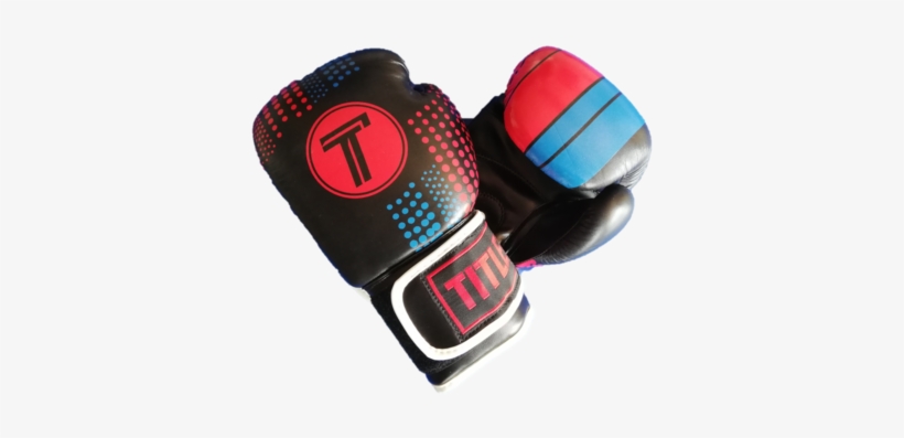 Title Punisher Training Gloves Black,blue/red- 12oz - Training Gloves / Black, transparent png download
