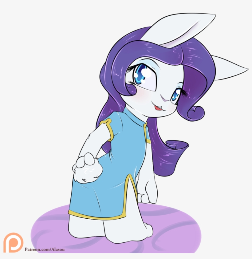 Alasou, Bunnified, Cheongsam, Clothes, Part Of A Set, - Applejack, transparent png download
