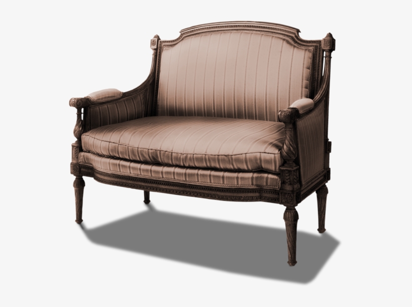 Transparent Vintage Seat Png Picture - Couch, transparent png download