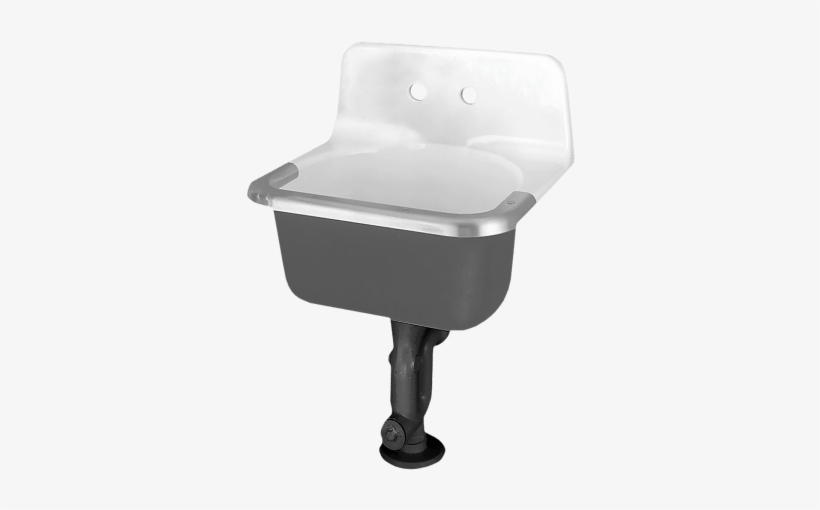 American Standard - American Standard Service Sink, Wall, White/black, transparent png download