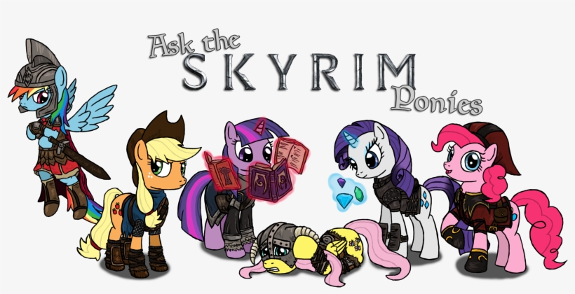 Silentbutbeardly, Ask, Crossover, Dovahkiin, Dovahshy, - Млп Скайрим, transparent png download