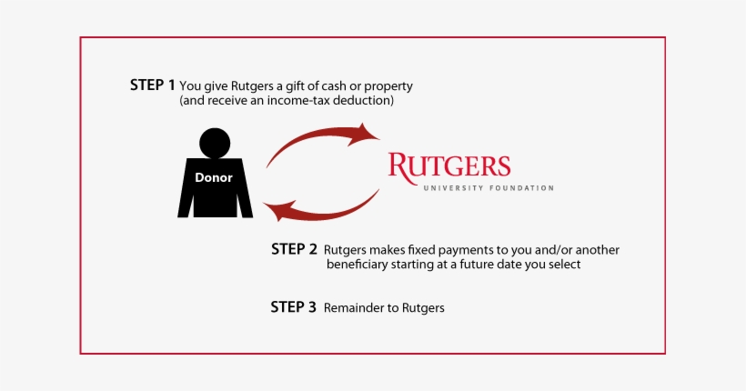 Deferred-payment Charitable Gift Annuity Diagram - Pci Rutgers Scarlet Knights Afghan Blanket, transparent png download