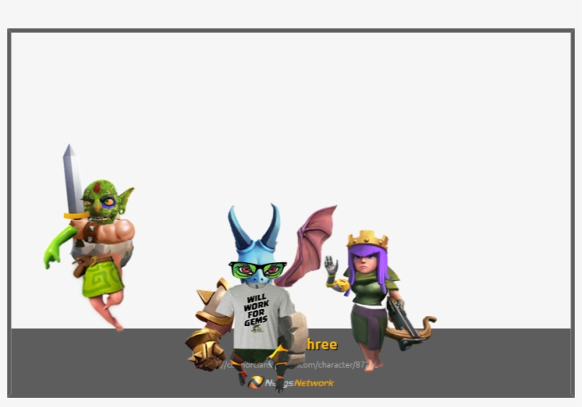 Team Of Three Character - Clash Of Clans France, transparent png download