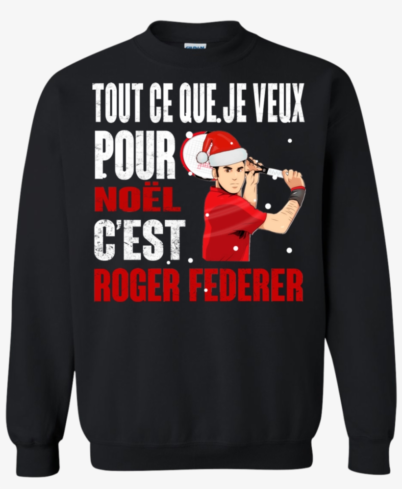 Roger Federer Ugly Christmas Sweaters Tout Ce Que Je - Women's Dodge Challenger Shirt, transparent png download
