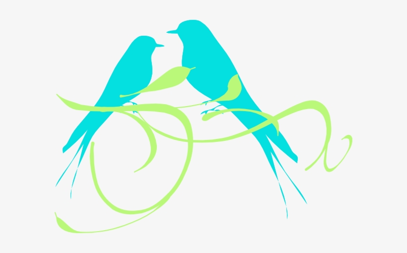 Love Birds - Bird Silhouette, transparent png download