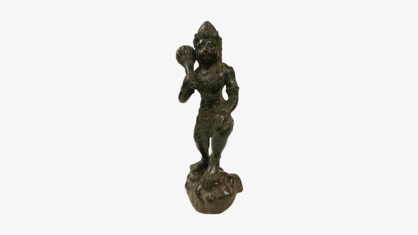 Old Hanuman Holding Mountain - Bronze Sculpture, transparent png download