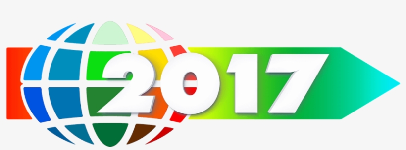 New Year 2017 Desktop Backgrounds For Free - 2017 Arrow Round Ornament, transparent png download